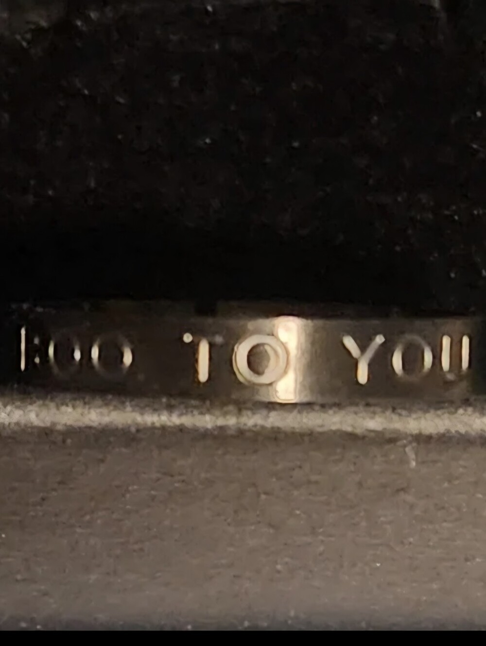 "Boo To you" Black Ring Rare From Lillian & Co. Disney Halloween Party Inspired